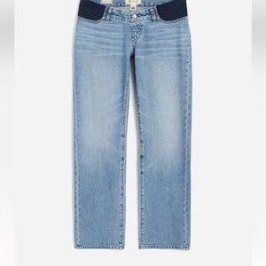 Madewell The Maternity Perfect Vintage Jean Blue Jeans with Frayed Hem Size 29